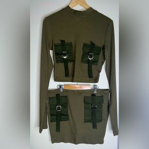 Women’s XL cargo skirt set